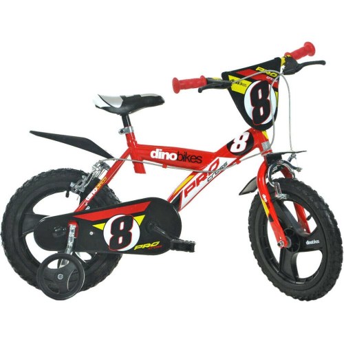 ACRA Dětské kolo Dino Bikes 163GLN červené chlapecké 16