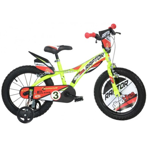 ACRA Dětské kolo Dino Bikes 143GLN žluté chlapecké 14