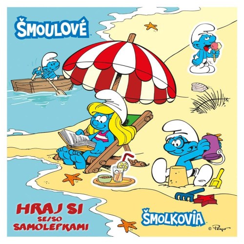 AKIM Samolepkové obrázkové album nalep znovu Šmoula