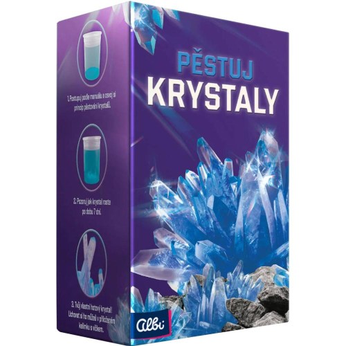 ALBI Pěstuj krystaly Modrá experimentální vědecký vzdělávací set