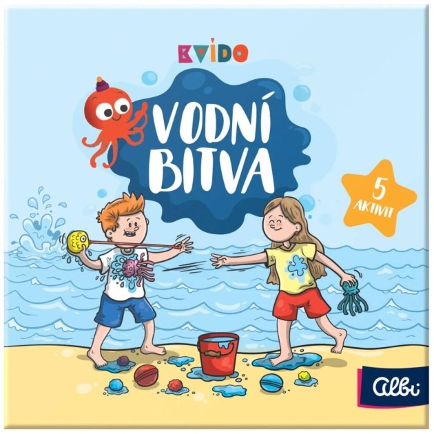 ALBI Kvído Vodní bitva soubor 5 her s vodními bombami v krabici