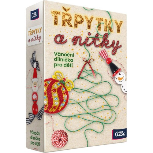 ALBI Třpytky a nitky Vánoční dílnička kreativní sada
