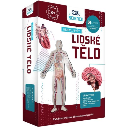 ALBI Objevuj svět! Lidské tělo 2. vydání s 3D modelem lidského těla