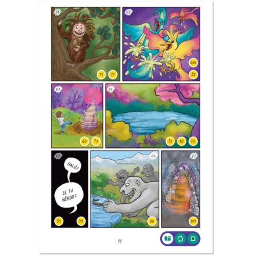 ALBI Kouzelné čtení Gamebook interaktivní Poklad lesních skřítků