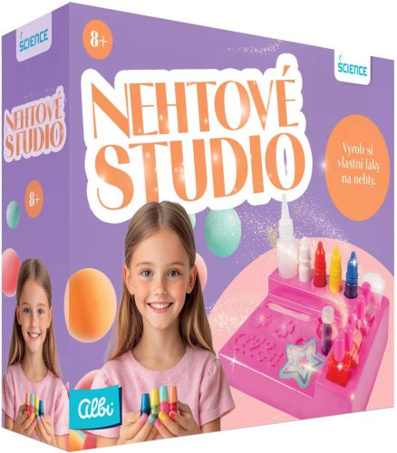 ALBI SCIENCE Nehtové studio kreativní set výroba laků na nehty
