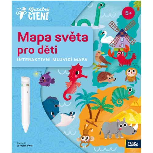 ALBI Kouzelné čtení Kniha interaktivní Mapa světa pro děti