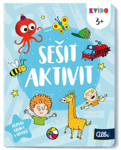 ALBI Kvído Sešit plný aktivit interaktivní úkoly pro děti 3+