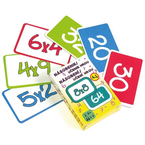 ARGUS Hra hrací karty edukační násobilka 4v1