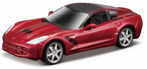 BBURAGO Auto kovové 8cm model 1:64 různé druhy na kartě