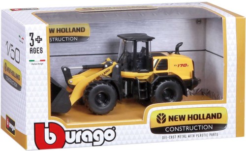 BBURAGO Traktor New Holland W170D model 1:50 nakladač plastový