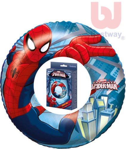 BESTWAY Dětský kruh nafukovací 56cm plavací kolo do vody Spiderman 98003