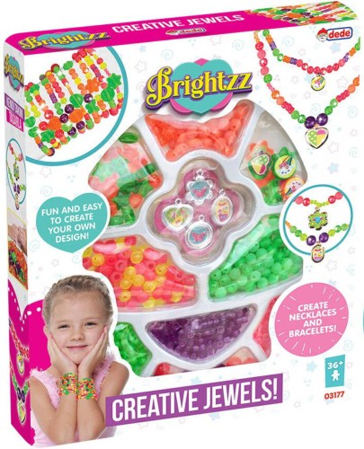 BINO Navlékací korálky s přívěsky kreativní set výroba dětské bižuterie