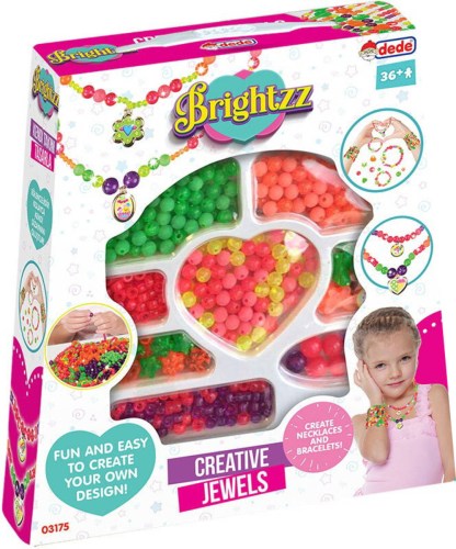 BINO Navlékací korálky s přívěsky kreativní sada výroba dětské bižuterie