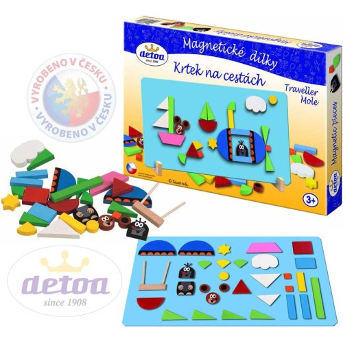 DETOA Dílky magnetické KRTEK (Krteček) Set 31ks