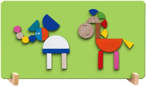 DETOA Puzzle magnetické ZOO v krabici *DŘEVĚNÉ HRAČKY*