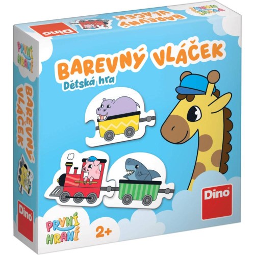 DINO HRA První hraní: Barevný vláček baby *SPOLEČENSKÉ HRY*