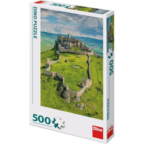 DINO Puzzle Spišský hrad 33x47cm foto skládačka 500 dílků v krabici