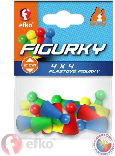 EFKO Figurky barevné Family doplněk ke společenským hrám set 16ks