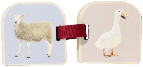 EICHHORN DŘEVO Montessori moje první baby knížka zvířátka