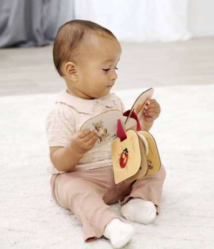 EICHHORN DŘEVO Montessori moje první baby knížka zvířátka