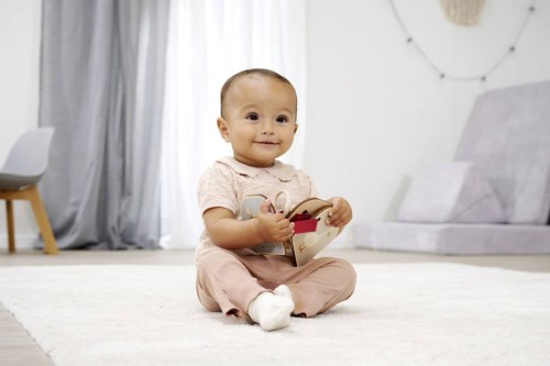 EICHHORN DŘEVO Montessori moje první baby knížka zvířátka