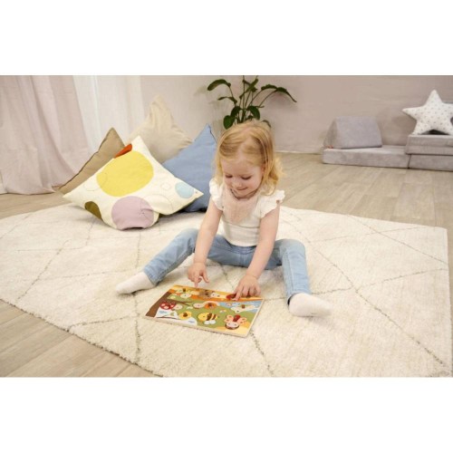 EICHHORN DŘEVO Puzzle baby vkládací s úchyty 9 dílků zvířátka 2 druhy