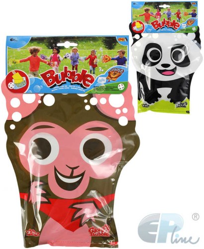 EP line Bubbles zábavné rukavice s bublifukem na tvorbu bublin zvířátko 8 druhů