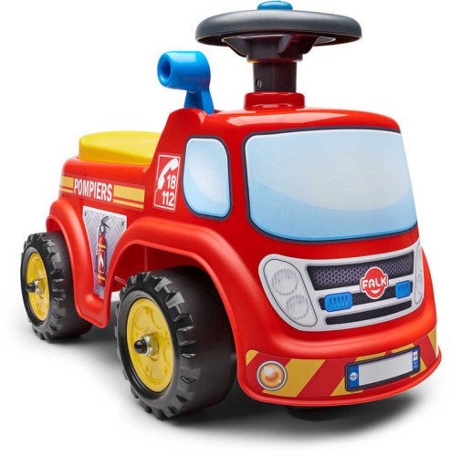 FALK Baby odstrkovadlo auto hasiči odrážedlo s klaksonem otevírací sedátko