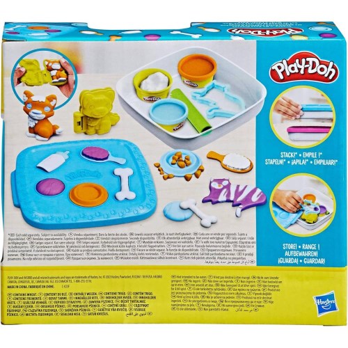 HASBRO PLAY-DOH Domácí mazlíčci kreativní set modelína s nástroji modrá