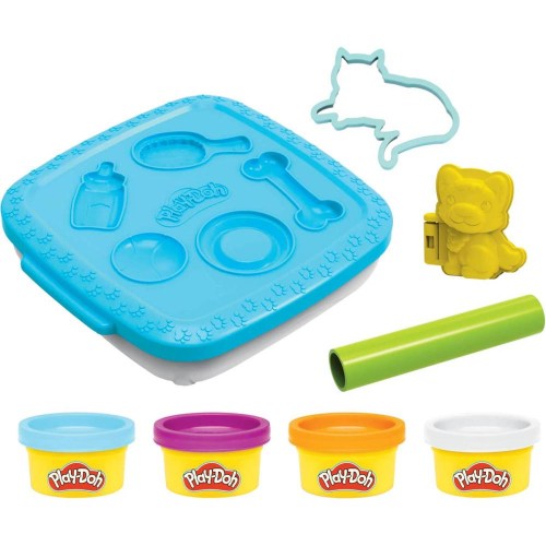 HASBRO PLAY-DOH Domácí mazlíčci kreativní set modelína s nástroji modrá
