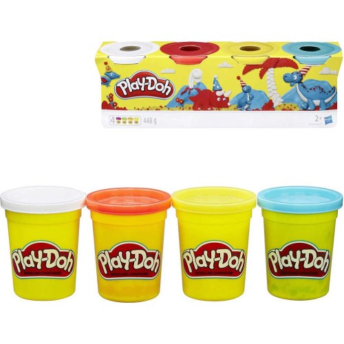 HASBRO PLAY-DOH Modelína sada 4 kelímky 448g dinosauři