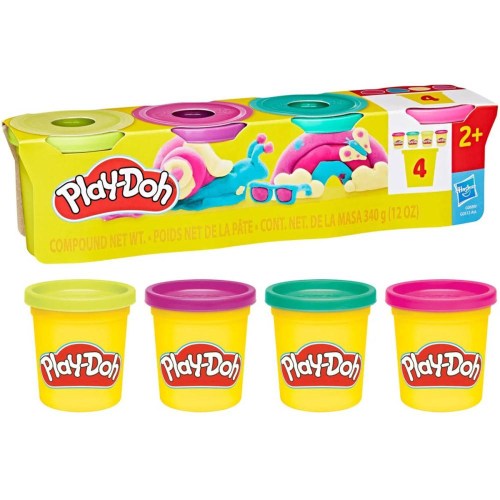 HASBRO PLAY-DOH Modelína baby barevná 4x 85g set 4 kelímky I.