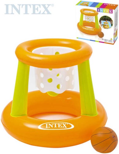 INTEX Set koš nafukovací basketbalový s míčem na košíkovou do vody 58504
