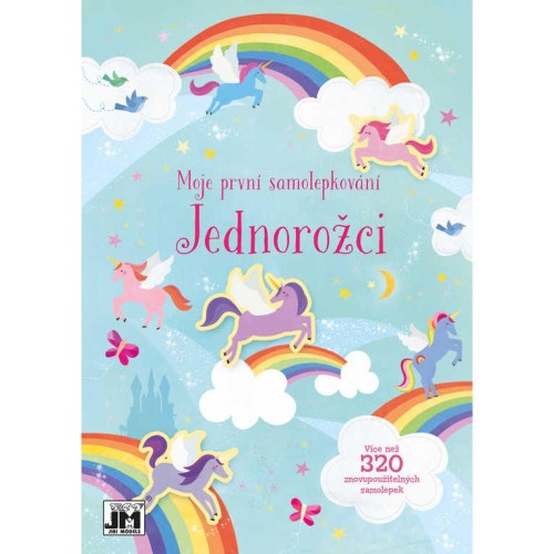 JIRI MODELS První samolepkování Jednorožci znovu použitelné samolepky 300+