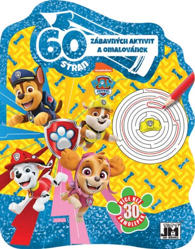JIRI MODELS Sešit 60 aktivit Tlapková Patrola (Paw Patrol) set se samolepkami
