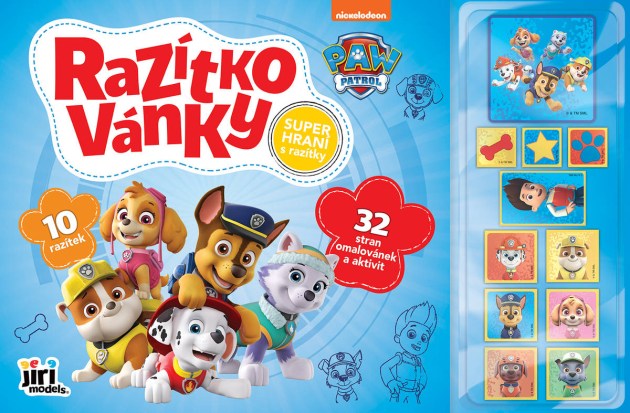 JIRI MODELS Razítkovánky Tlapková Patrola omalovánky + 10 razítek