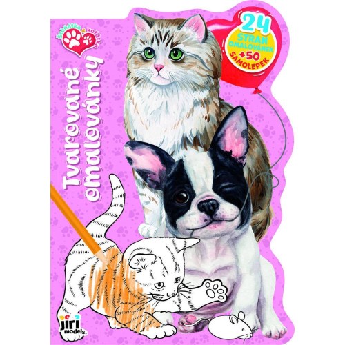 JIRI MODELS Omalovánky tvarované Štěňátka a koťátka