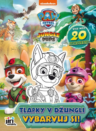 JIRI MODELS Vybarvuj si! Tlapky v džungli omalovánky Tlapková patrola
