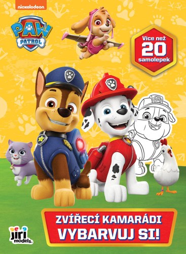 JIRI MODELS Vybarvuj si! Zvířecí kamarádi omalovánky Tlapková patrola