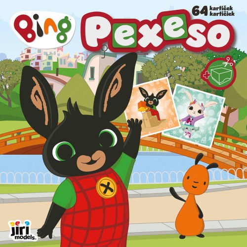 JIRI MODELS Pexeso v sešitu králíček Bing s krabičkou a omalovánkou