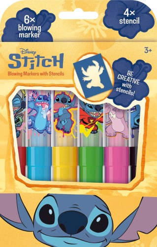 JIRI MODELS Fixy foukací 6ks Lilo & Stitch II. set se 4 šablonami