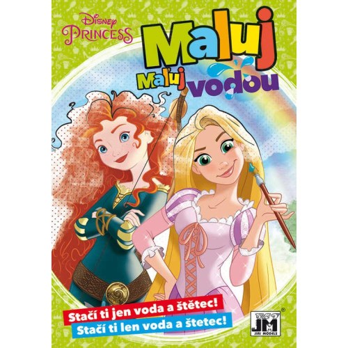 JIRI MODELS Maluj vodou Princezny A5 omalovánky