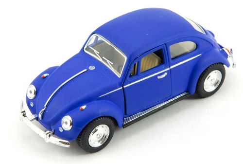 KINSMART Auto hippies model VW Classical Beetle kov 13cm zpětný nátah 4 barvy
