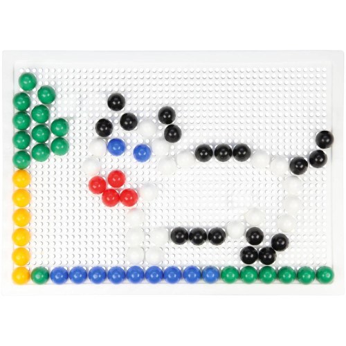 LENA Mozaika klobouček hladký 1,5cm set 120ks s podložkou