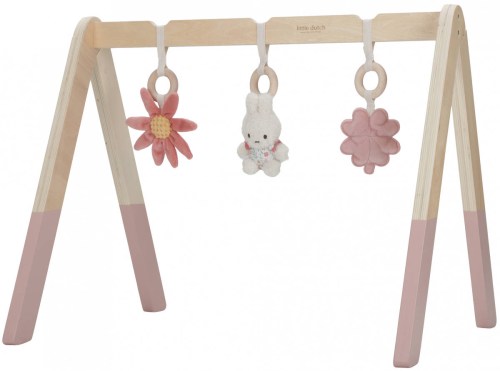 LITTLE DUTCH DŘEVO Baby hrazdička Miffy Lucky Bottom pro miminko