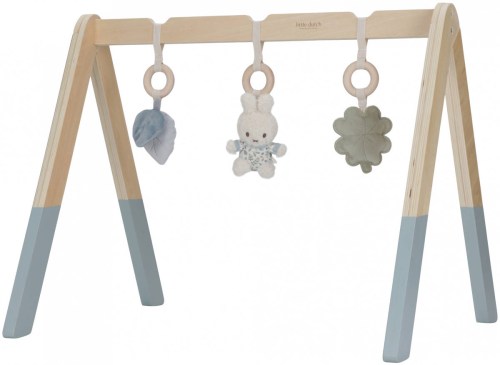 LITTLE DUTCH DŘEVO Baby hrazdička Miffy Lucky Leaves pro miminko