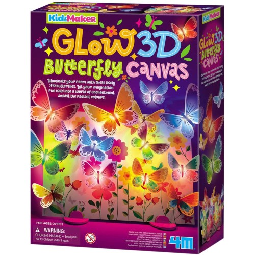 MAC TOYS 4M Motýlí plátno svítící kreativní set na baterie Světlo