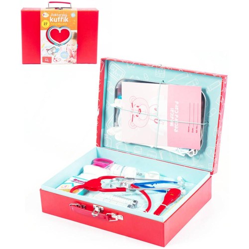 MAC TOYS PLEJO Kufřík velký doktorský dětské lékařské potřeby 27ks