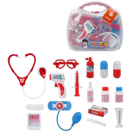 MAC TOYS PLEJO Kufřík doktorský dětské lékařské potřeby na baterie Světlo