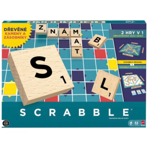 MATTEL HRA Scrabble dřevěná edice CZ *SPOLEČENSKÉ HRY*